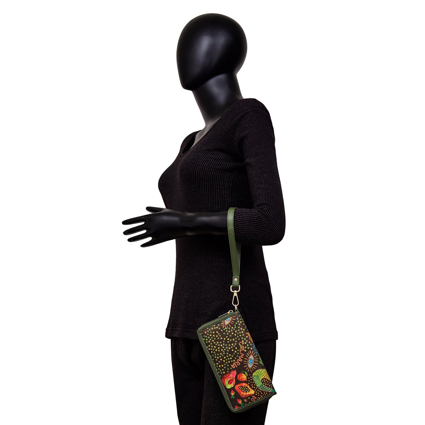 Stylish and Practical Wristlet Wallet for Women – Coastal Prints with Leather Accents