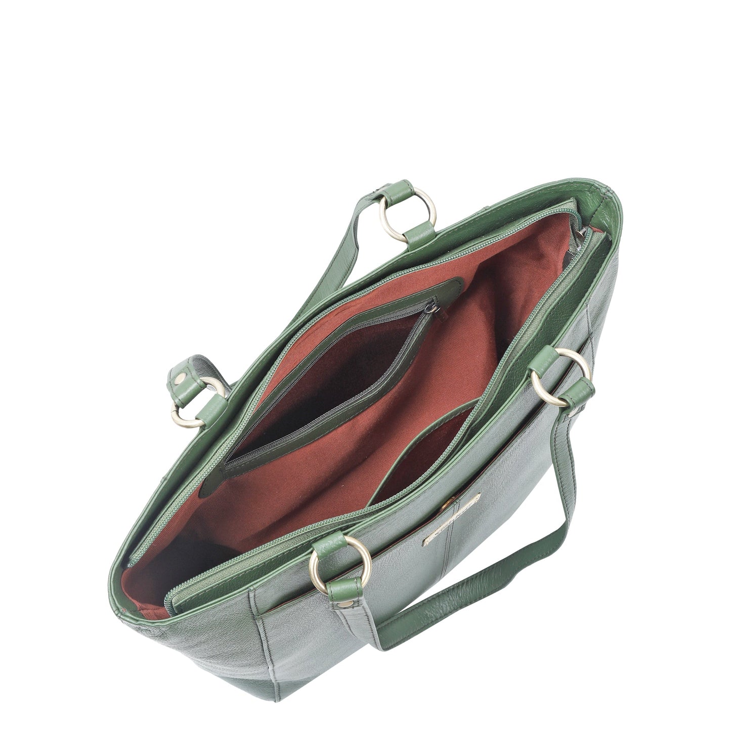 Olive Genuine Leather Tote Shoulder Bag Wholesale for Women | Daily Use