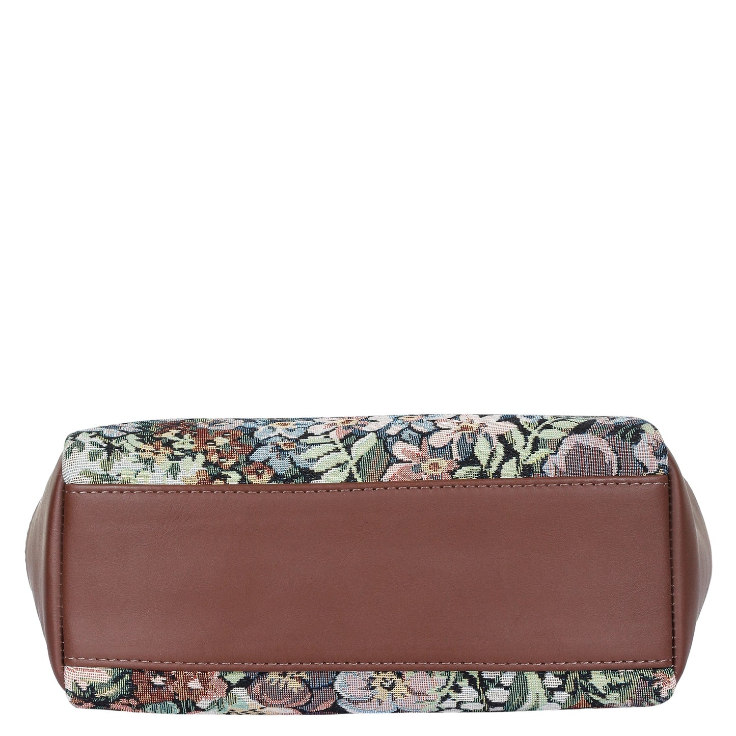 Botanical Tapestry Hobo Bag – Women’s Leather-Trimmed Shoulder & Crossbody Purse