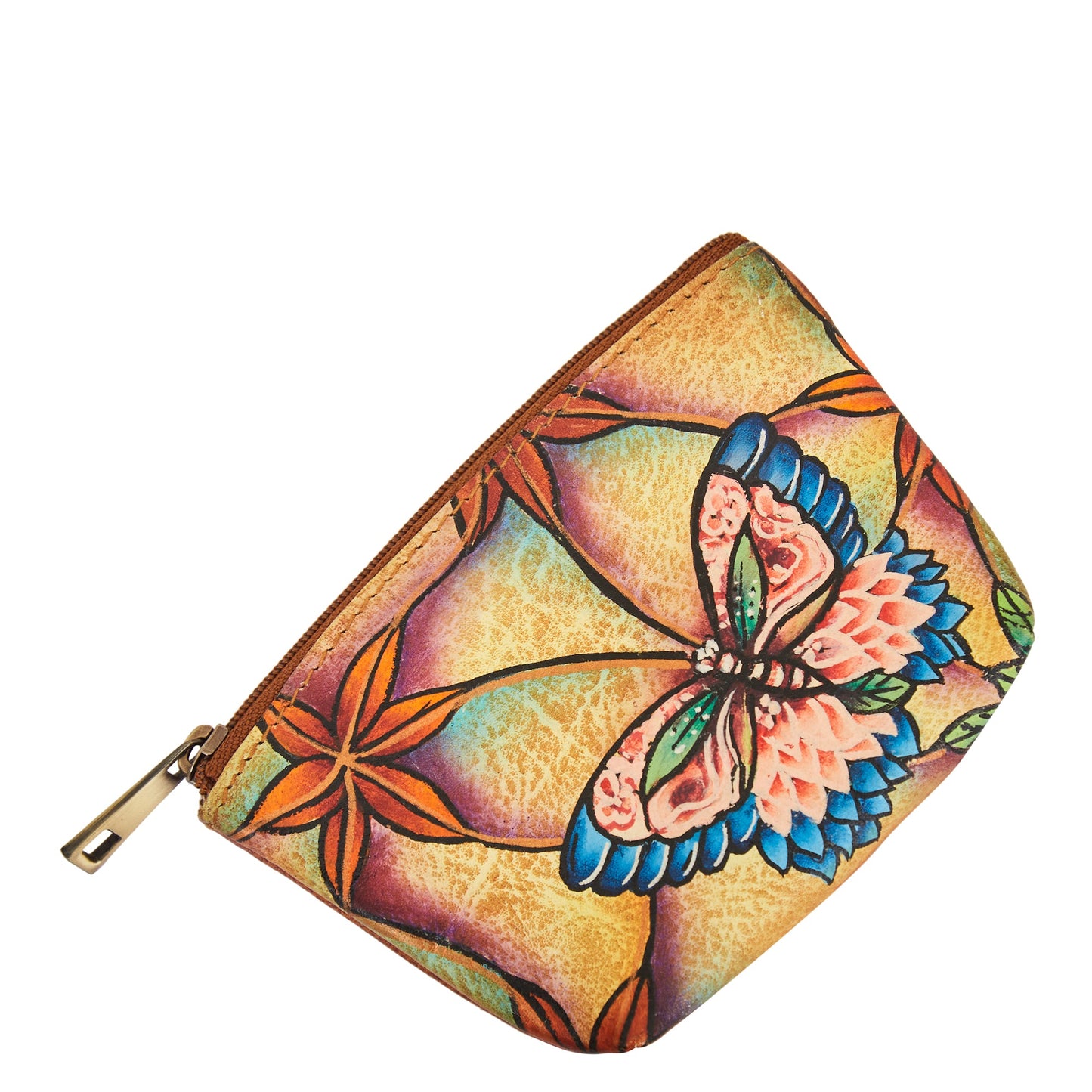 Butterfly Bliss Hand-Painted Coin Pouch