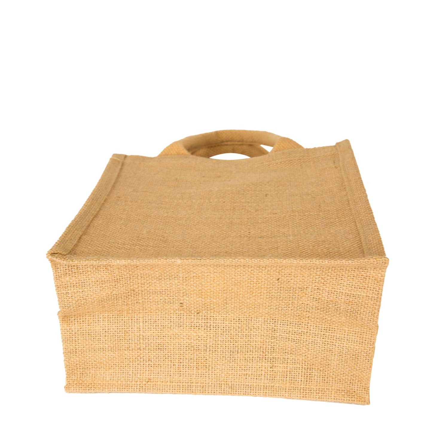 Jute Tote Bags with Tube Handles – Reusable Blank Burlap Gift Bags for Shopping, Weddings & Beach Trips (Packs of 8)