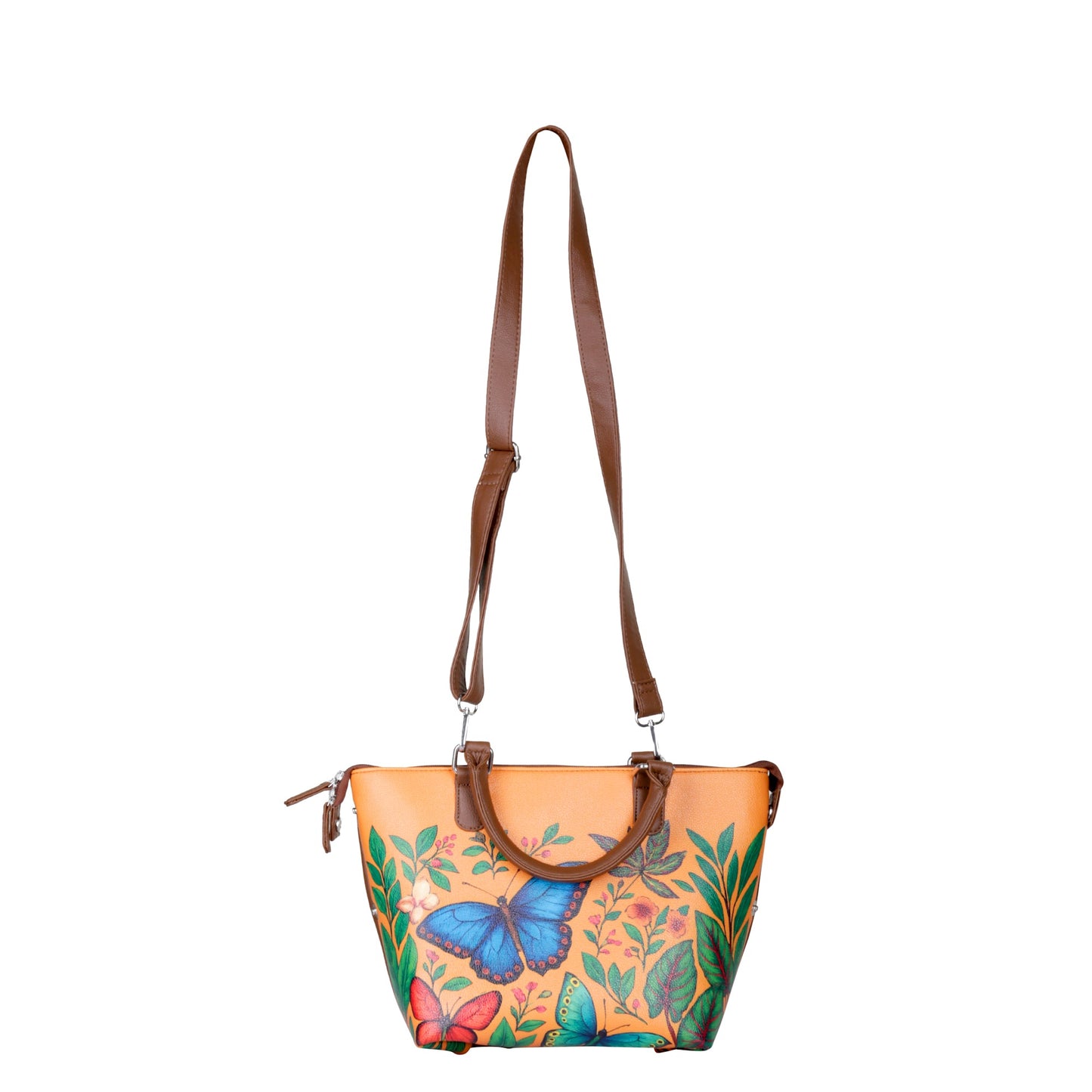 Women’s Genuine Leather 3-in-1 Printed Convertible Shoulder Bag – Stylish Top Handle Crossbody & Handbag Purse – Everyday Use