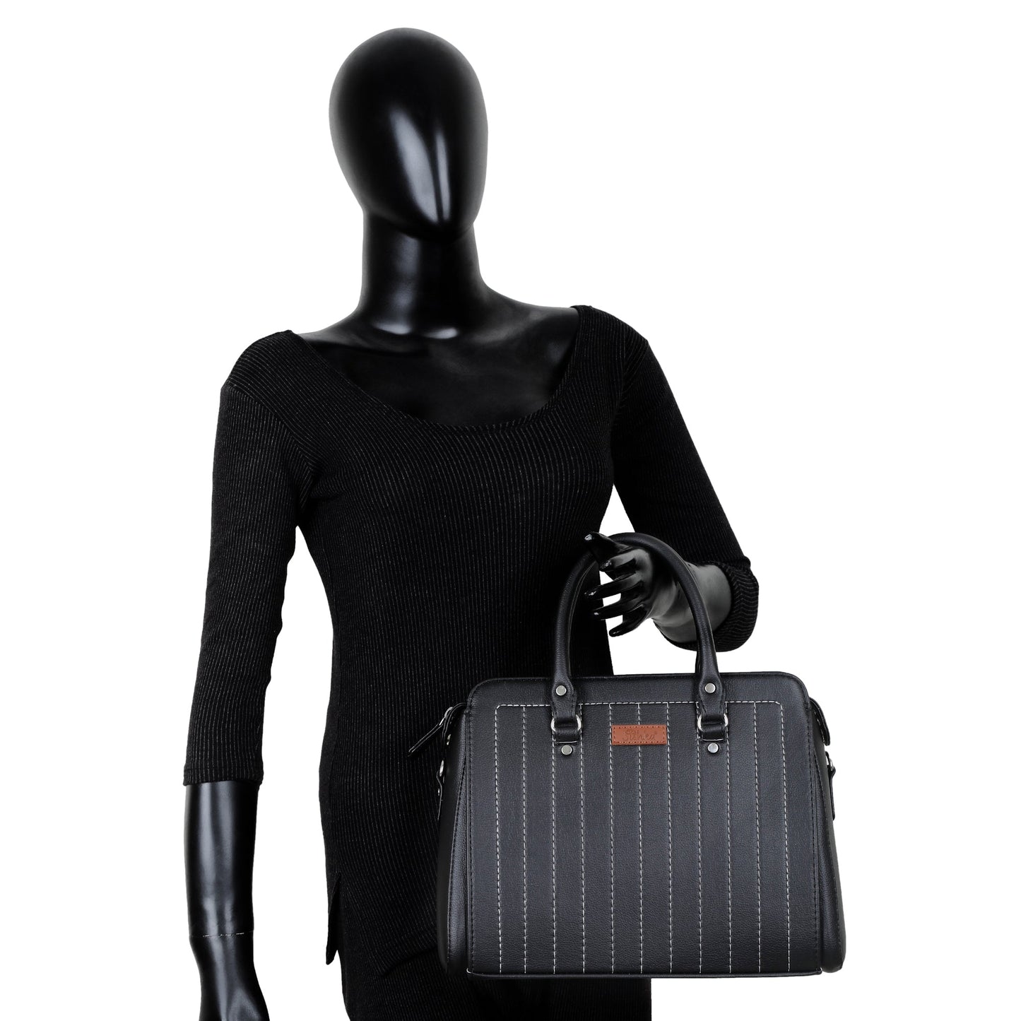 Wholesale Black Leather Top - Handle Handbag – Women’s Crossbody Purse