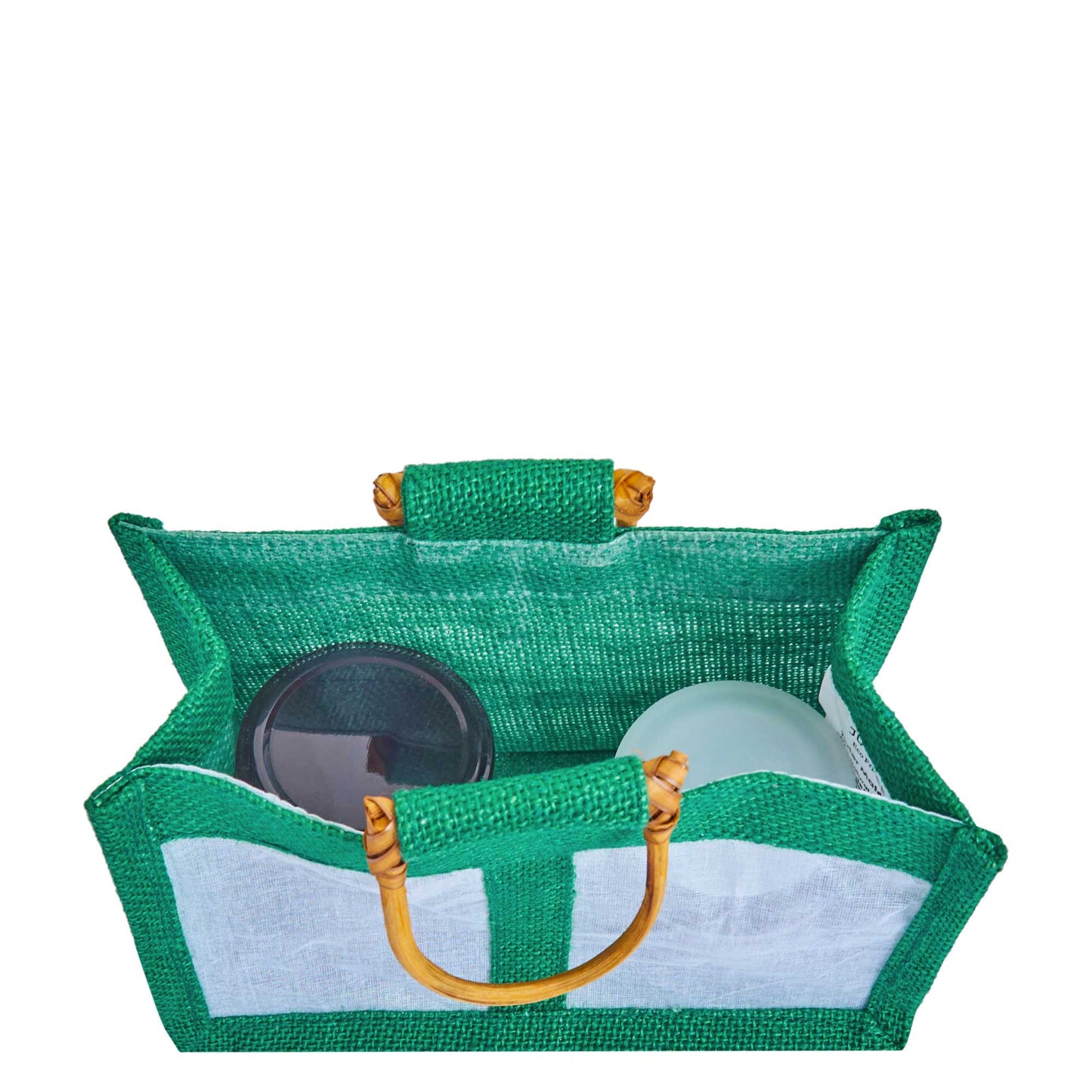 Coloured Jute Gift Bags with Organza Panels –Pouches for Weddings, Birthdays, Christmas, New Year (7 Pcs)