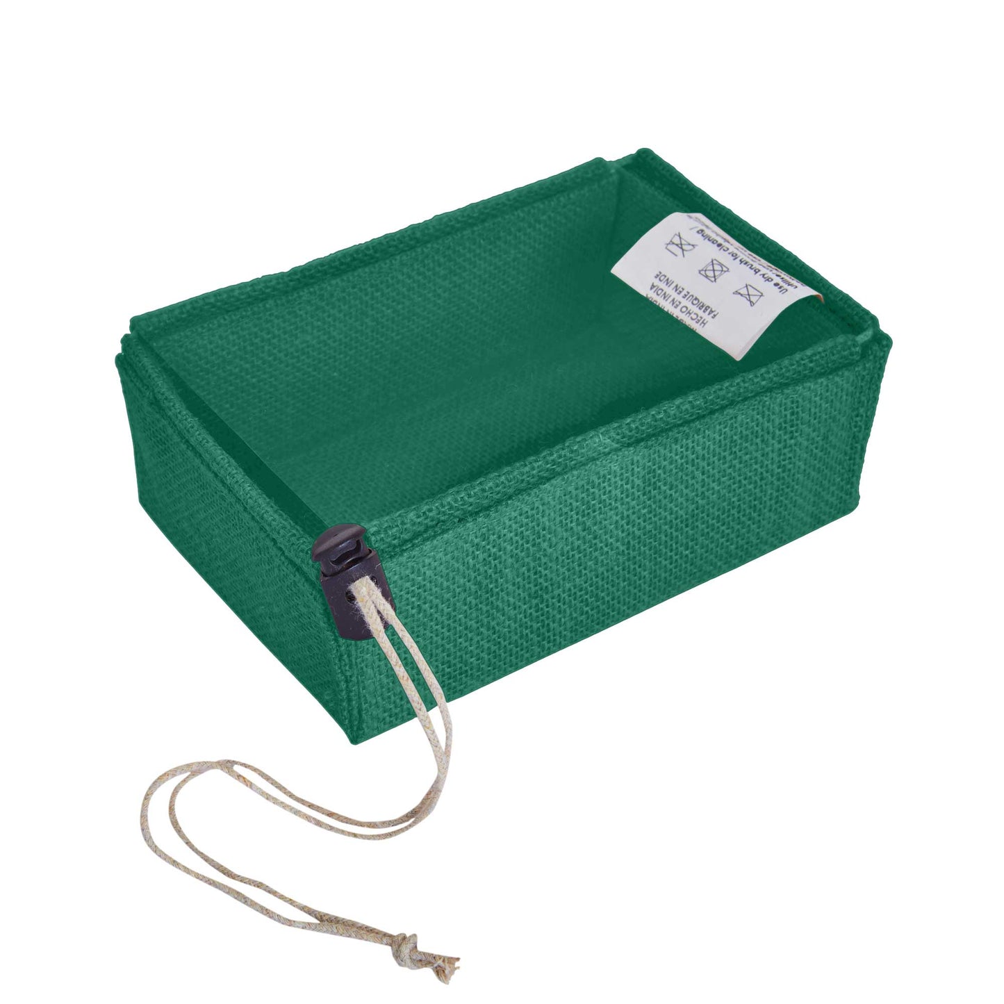 Coloured Jute Gift Boxes with Drawstring & PVC Window – Burlap Baskets for Weddings, Events & Gifting (7 Pcs)