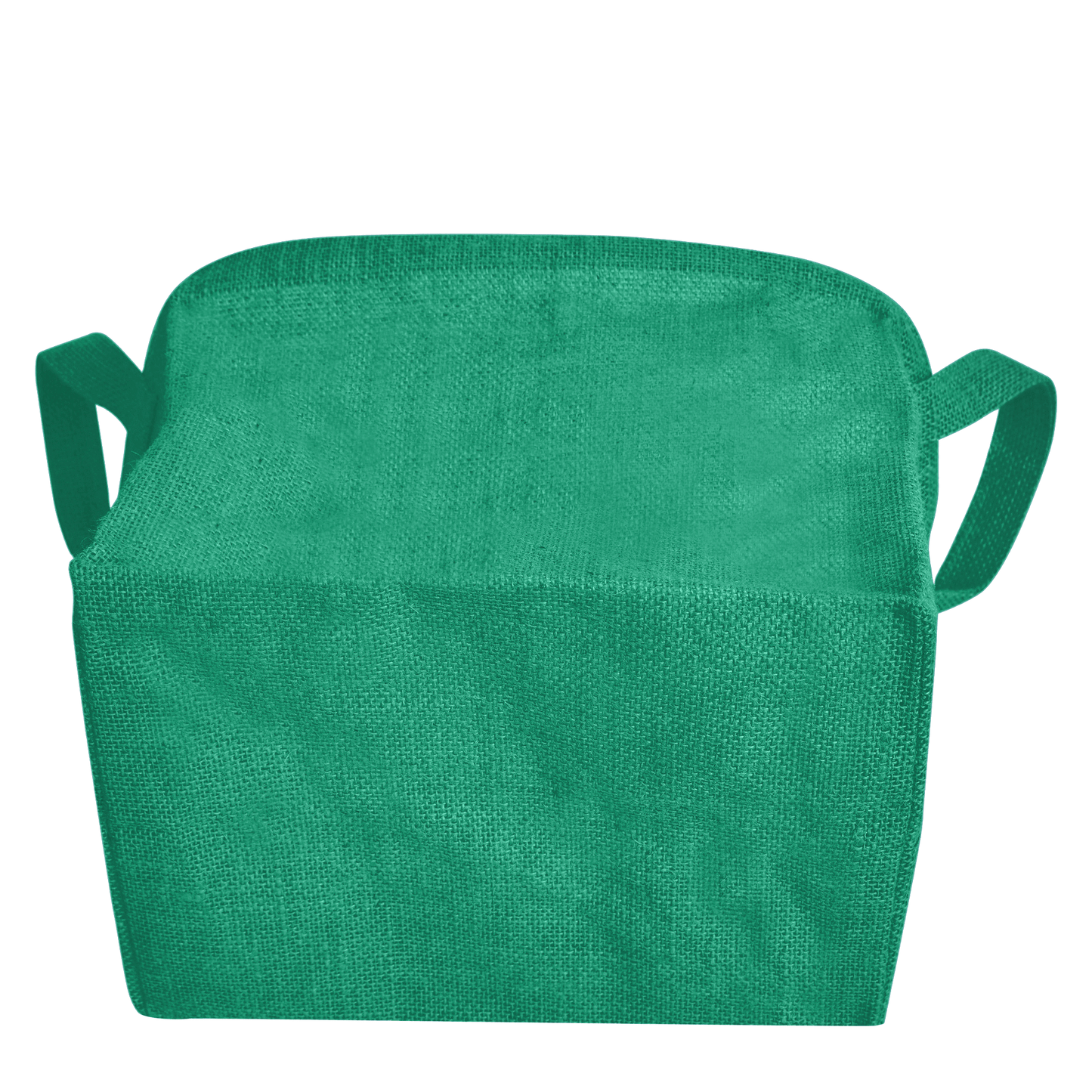 Coloured Jute Organizer Baskets – Storage Basket with Handles for Living Room, Bedroom – Rectangular Bins for Toys, Books & Small Items (Packs of 4)