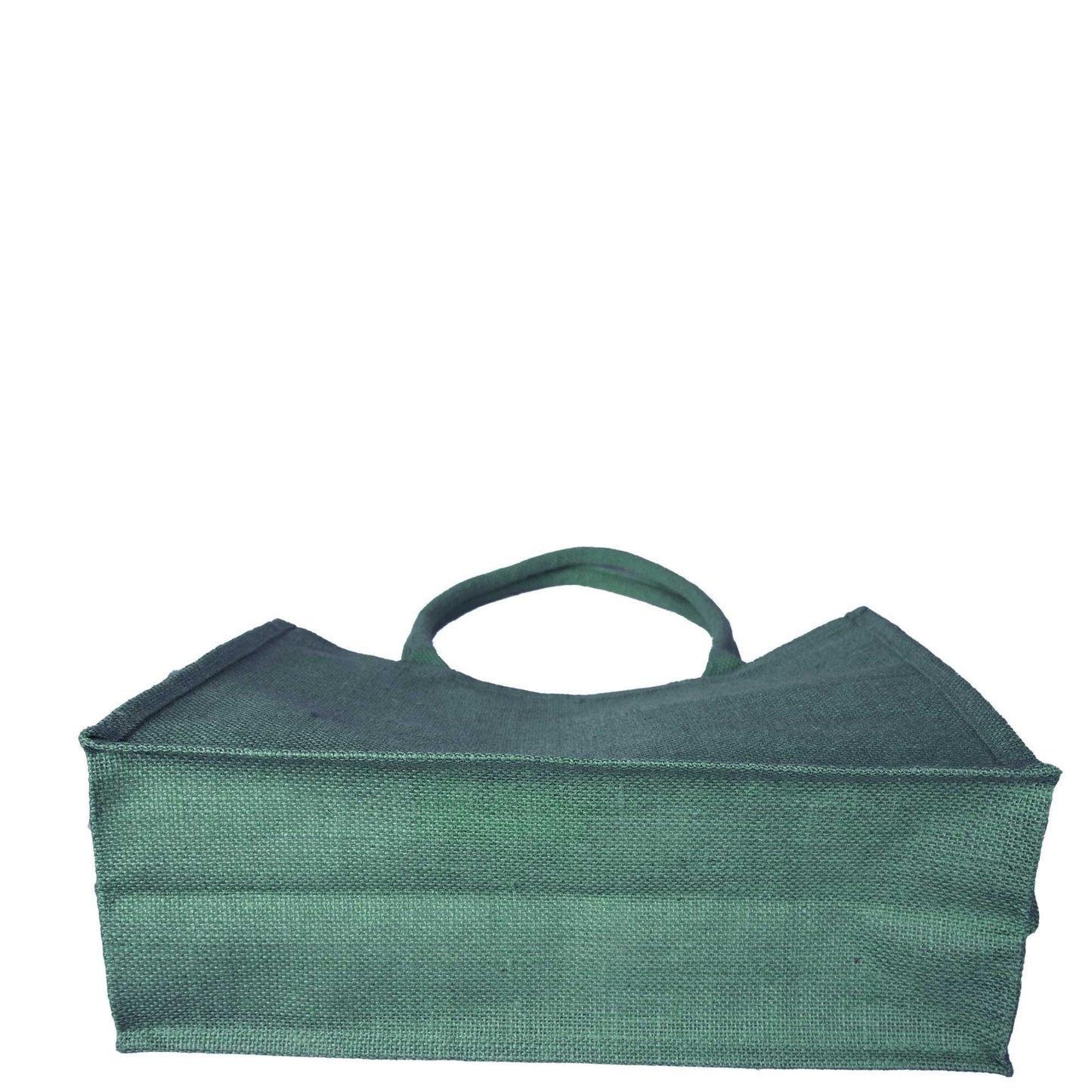 Jute Tote Bags – Shopping, Gifting, Weddings, Travel, Promotional–Deep Red, Pink, Green, Orange (Set of 4)