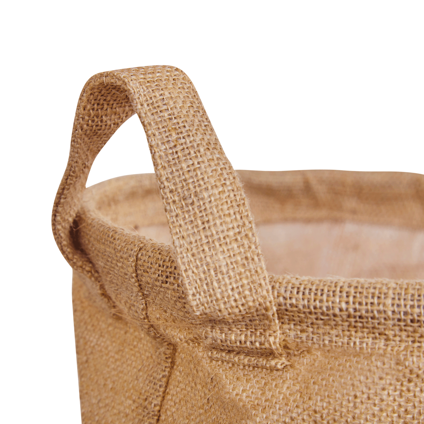 Burlap Jute Storage Baskets – Laundry B Storage Basket with Handles for Living Room, Bedroom – Ideal for Nursery, Toys, Clothes (Packs of 8)