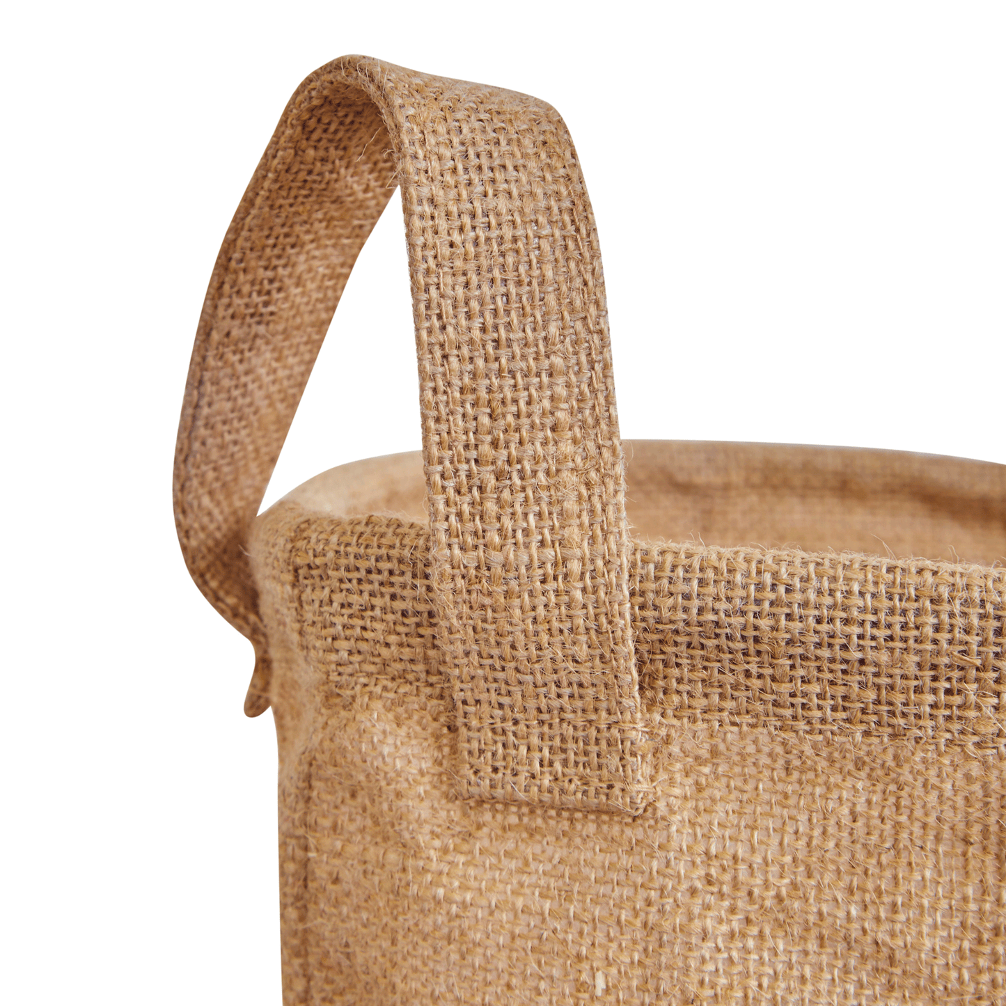 Collapsible Jute Burlap Storage Bins – Handles for Toys, Clothes & Cabinet Organization (Packs of 8)