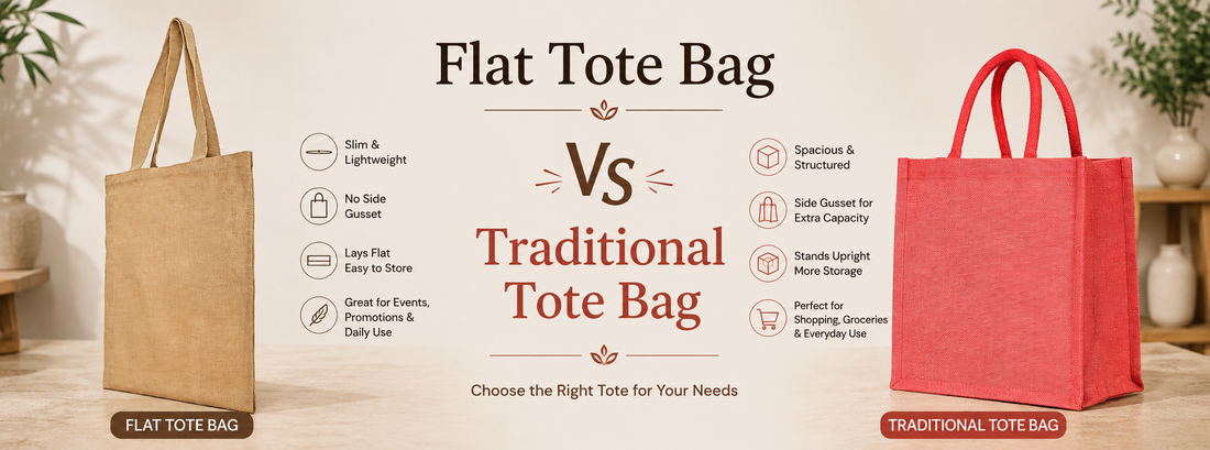 Flat Tote Bags vs. Traditional Totes Bags: What Retailers Should Stock in 2026