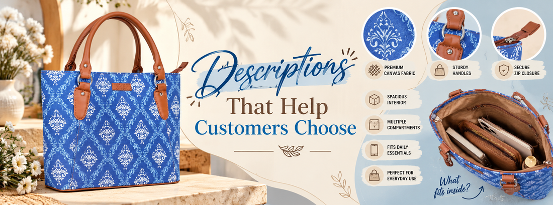 How to Write Handbag Product Descriptions That Answer Customer Questions