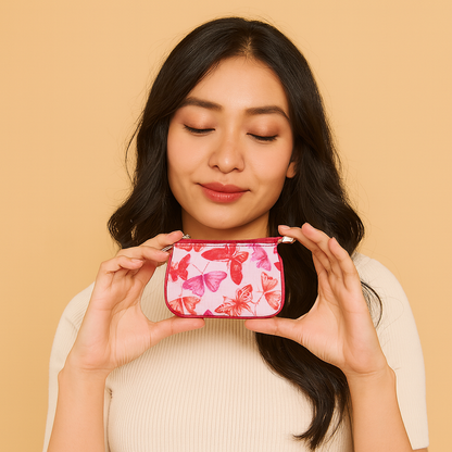 Practical Coin Pouch for Women with Leather Features