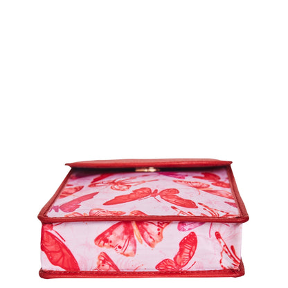 Butterfly Cell Phone Crossbody Wallet for Women’s Unique Leather Style