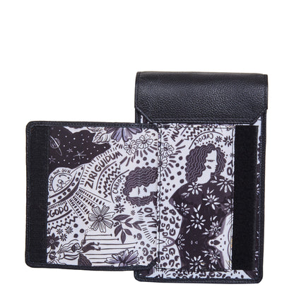 Cell Phone Crossbody Wallet for Women with Leather Details