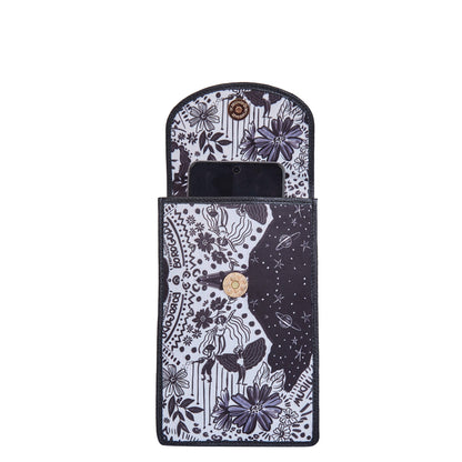 Cell Phone Crossbody Wallet for Women with Leather Details