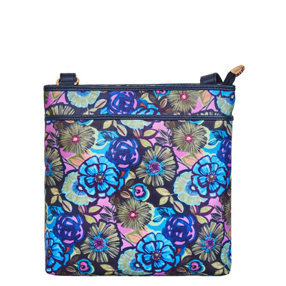 Elegant Women's Crossbody Bag with Botanical Print
