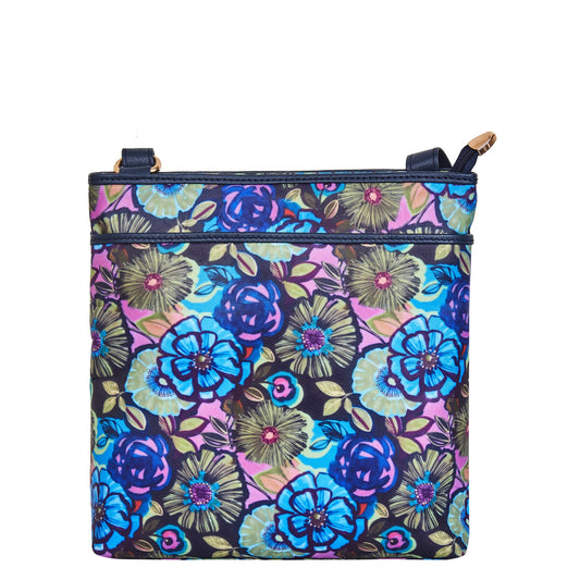 Elegant Women's Crossbody Bag with Botanical Print