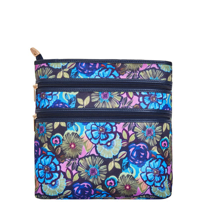 Elegant Women's Crossbody Bag with Botanical Print
