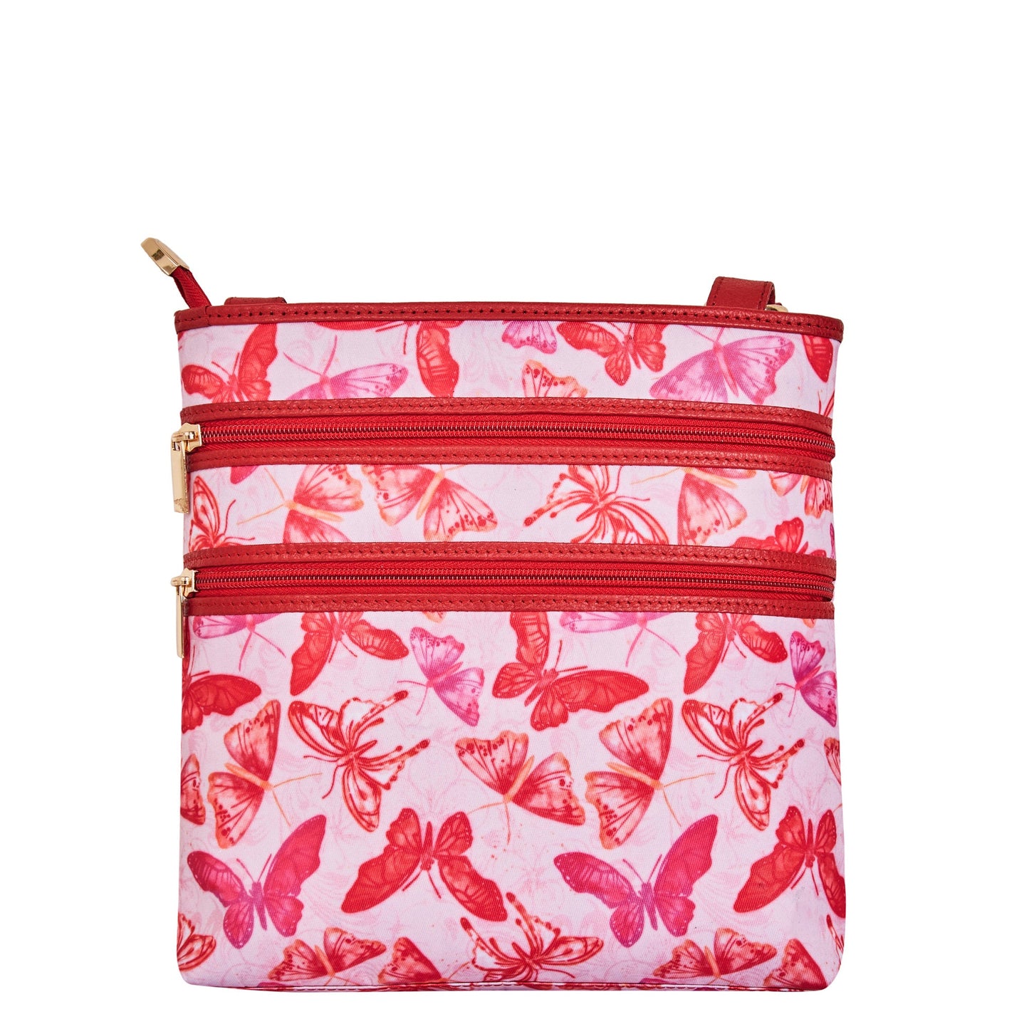 Women Butterfly Crossbody Bag - Fabric with Leather Trim For Wholesale