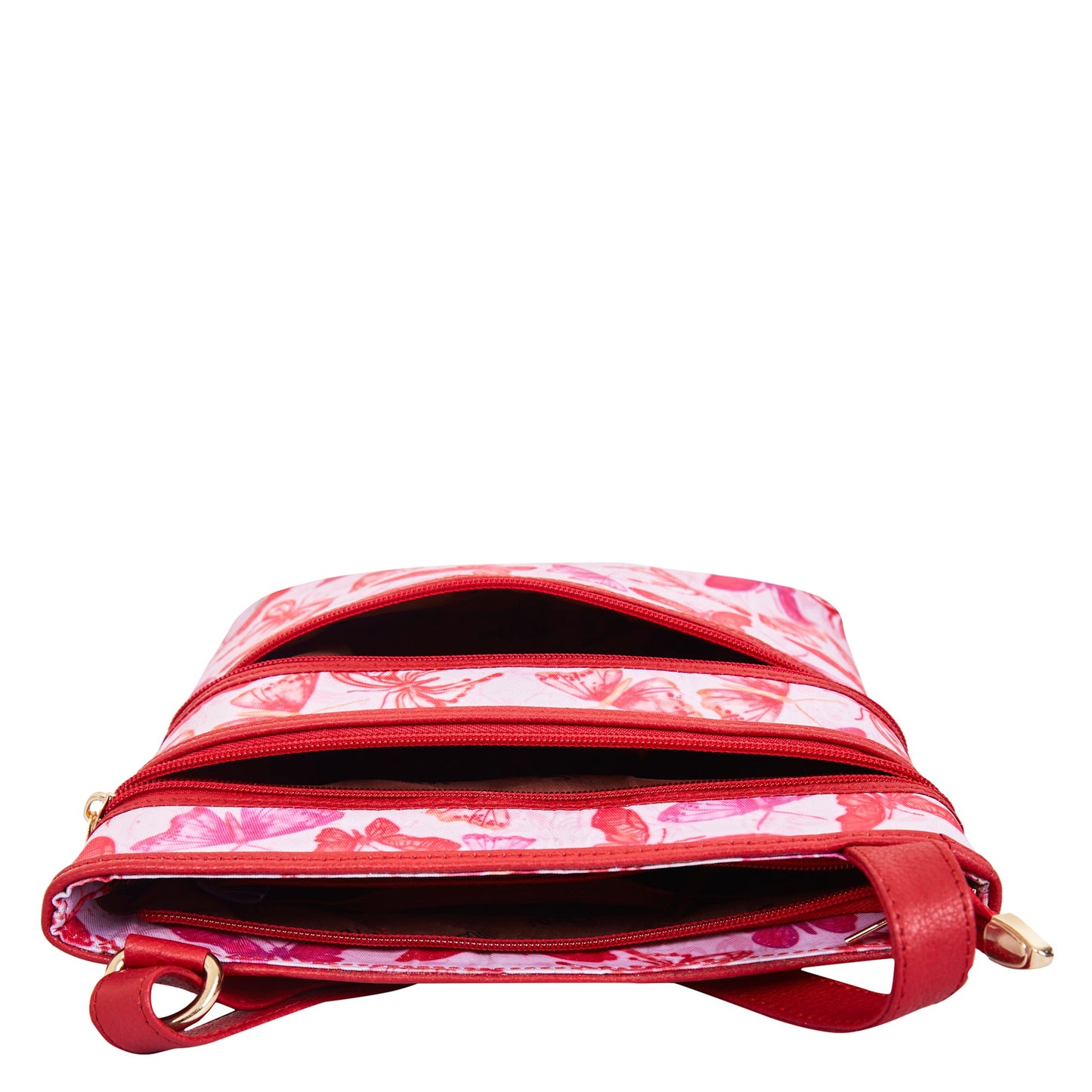 Women Butterfly Crossbody Bag - Fabric with Leather Trim For Wholesale