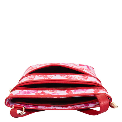 Women Butterfly Crossbody Bag - Fabric with Leather Trim For Wholesale