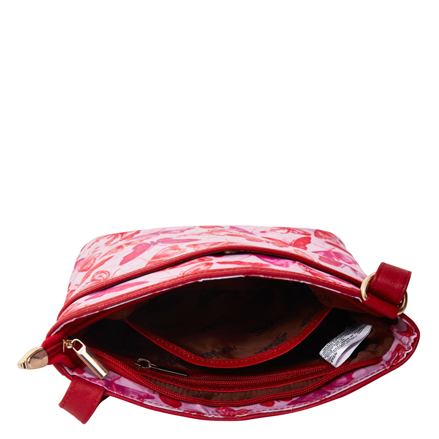 Women Butterfly Crossbody Bag - Fabric with Leather Trim For Wholesale