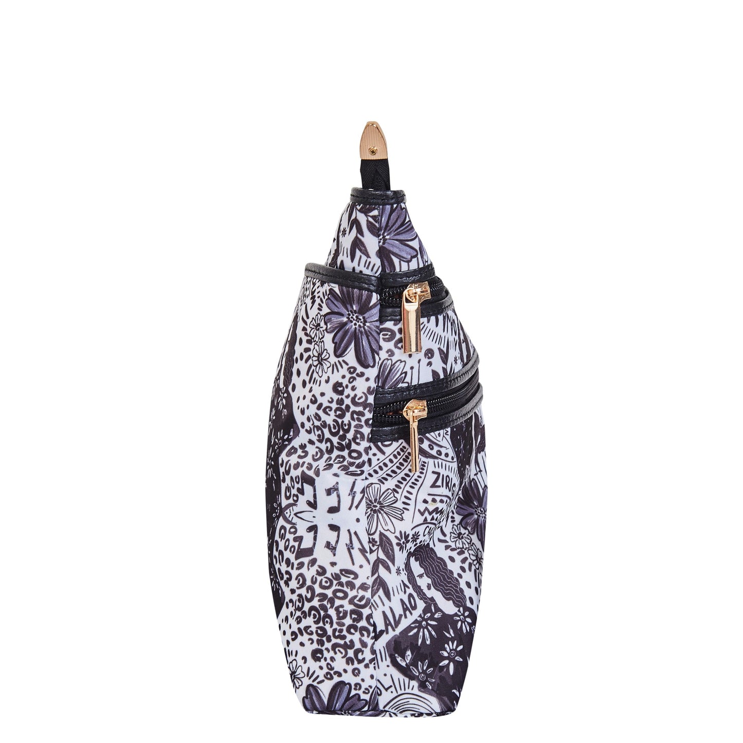 Monochrome Crossbody Bag with Leather Details for Ladies – Timeless Style