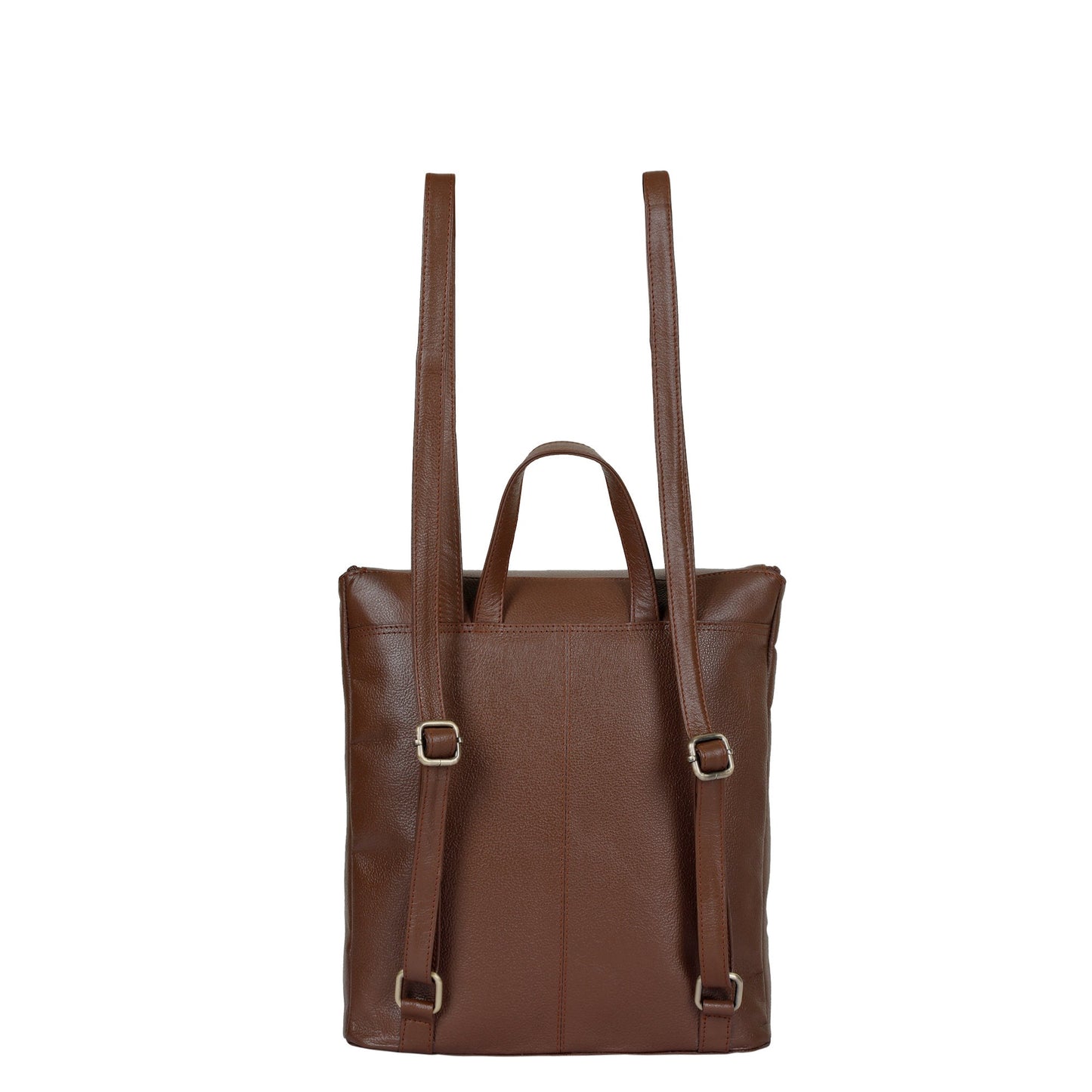 Genuine Leather Brown Backpack Purse for Women – Designer Shoulder Bag