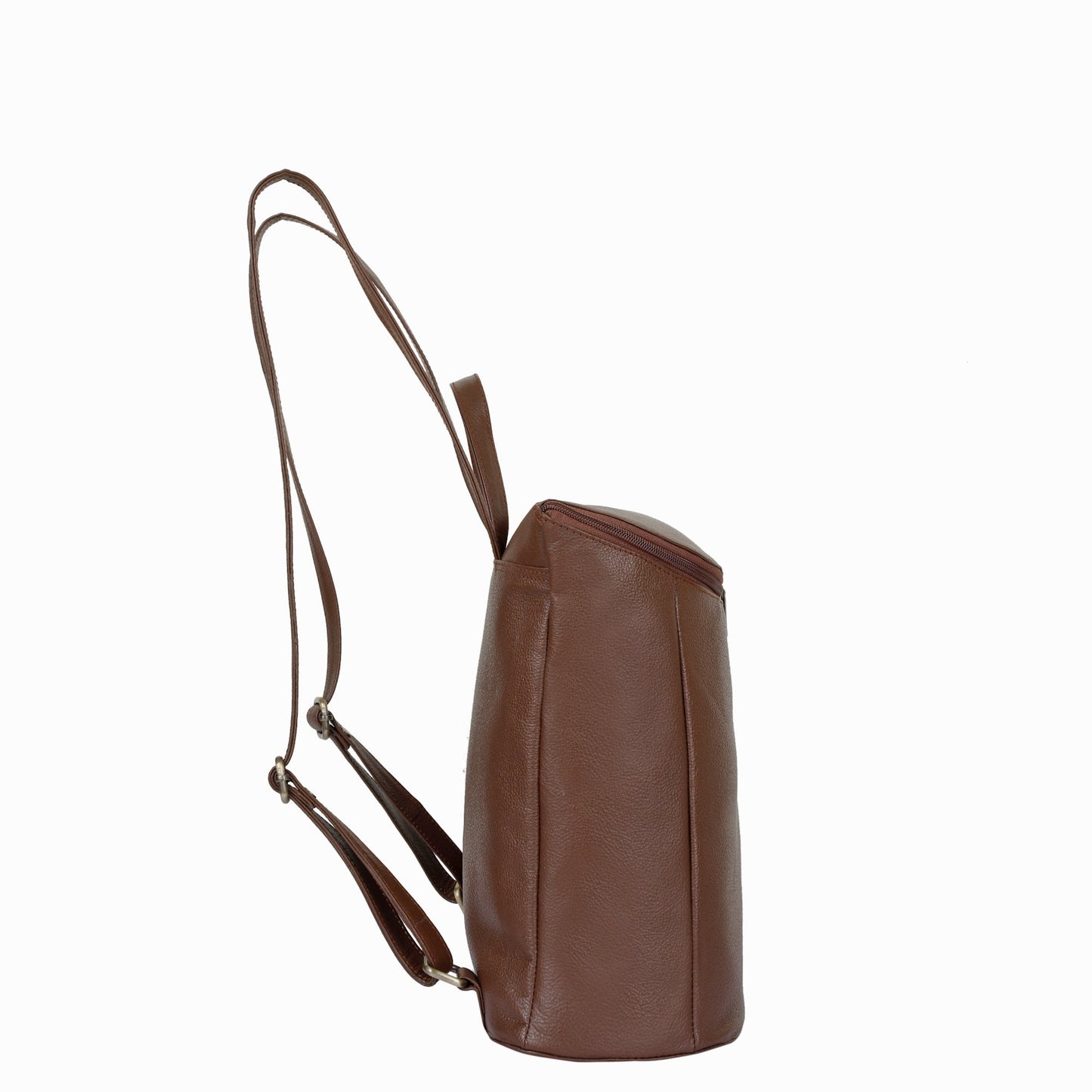 Genuine Leather Brown Backpack Purse for Women – Designer Shoulder Bag