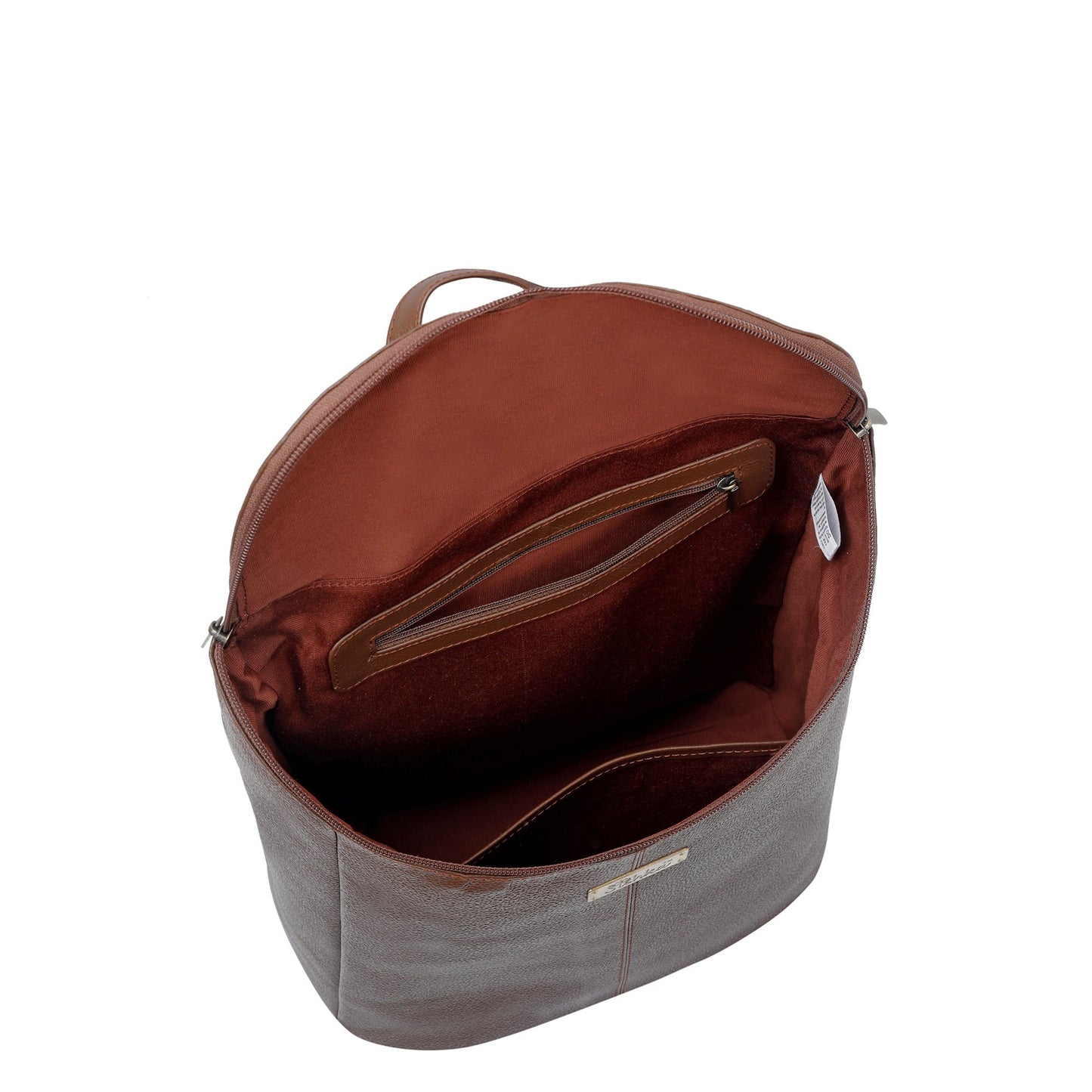 Genuine Leather Brown Backpack Purse for Women – Designer Shoulder Bag