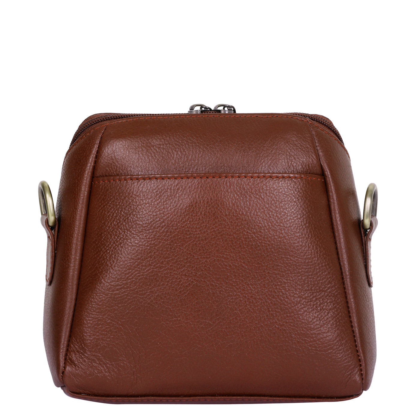 Brown Genuine Leather Crossbody Sling Bag for Women