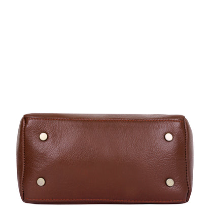 Brown Genuine Leather Crossbody Sling Bag for Women