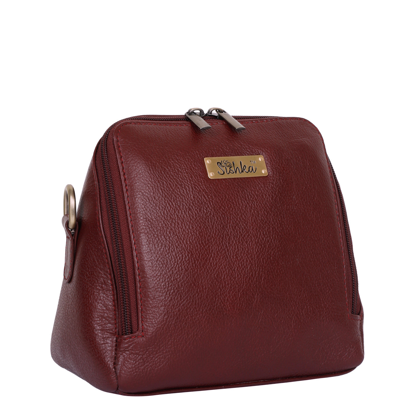 Wholesale Women's Cherry Red Genuine Leather Crossbody Bag | Travel, Shopping & Daily Use.