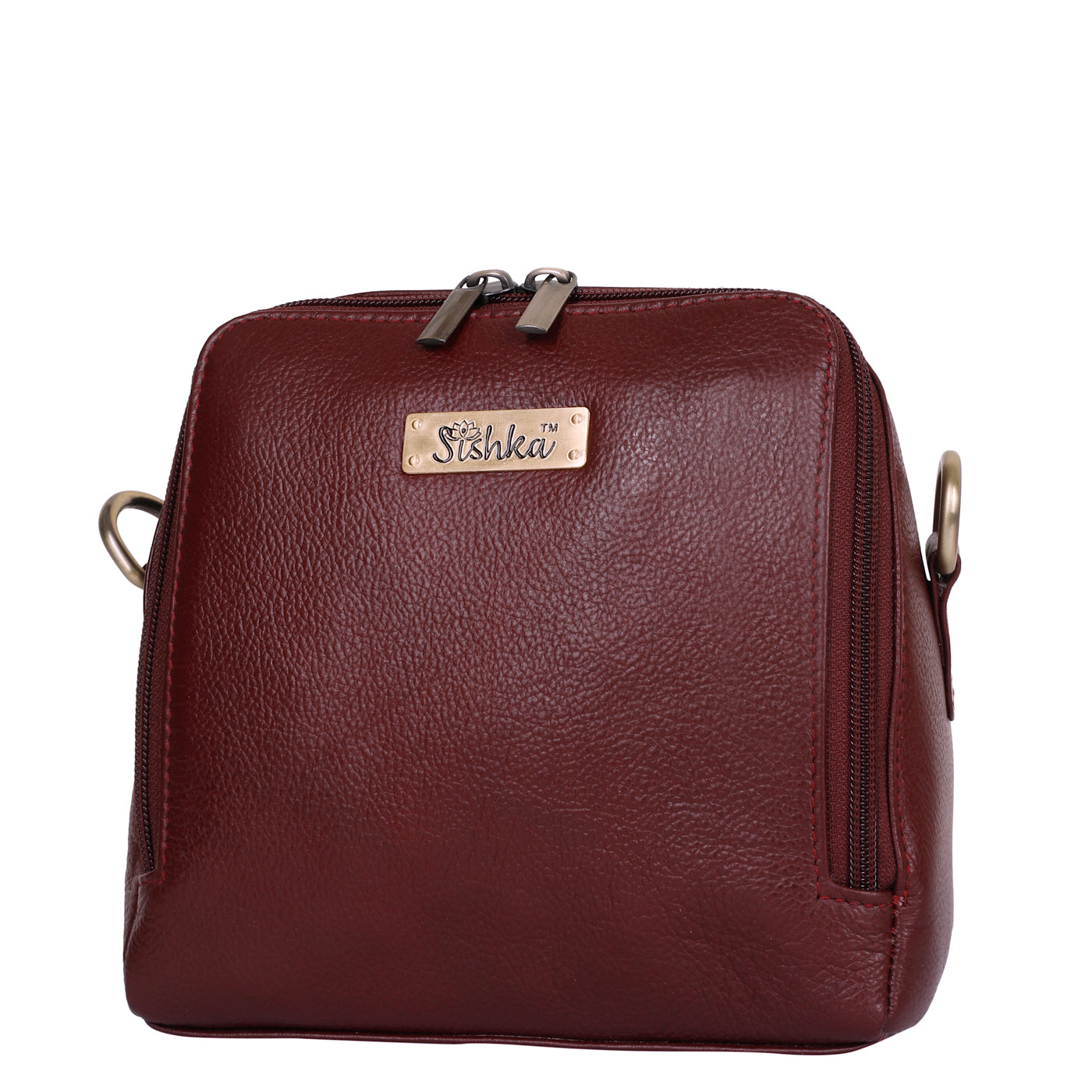Wholesale Women's Cherry Red Genuine Leather Crossbody Bag | Travel, Shopping & Daily Use.