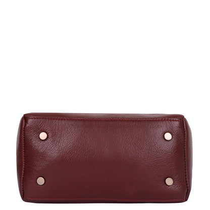 Wholesale Women's Cherry Red Genuine Leather Crossbody Bag | Travel, Shopping & Daily Use.