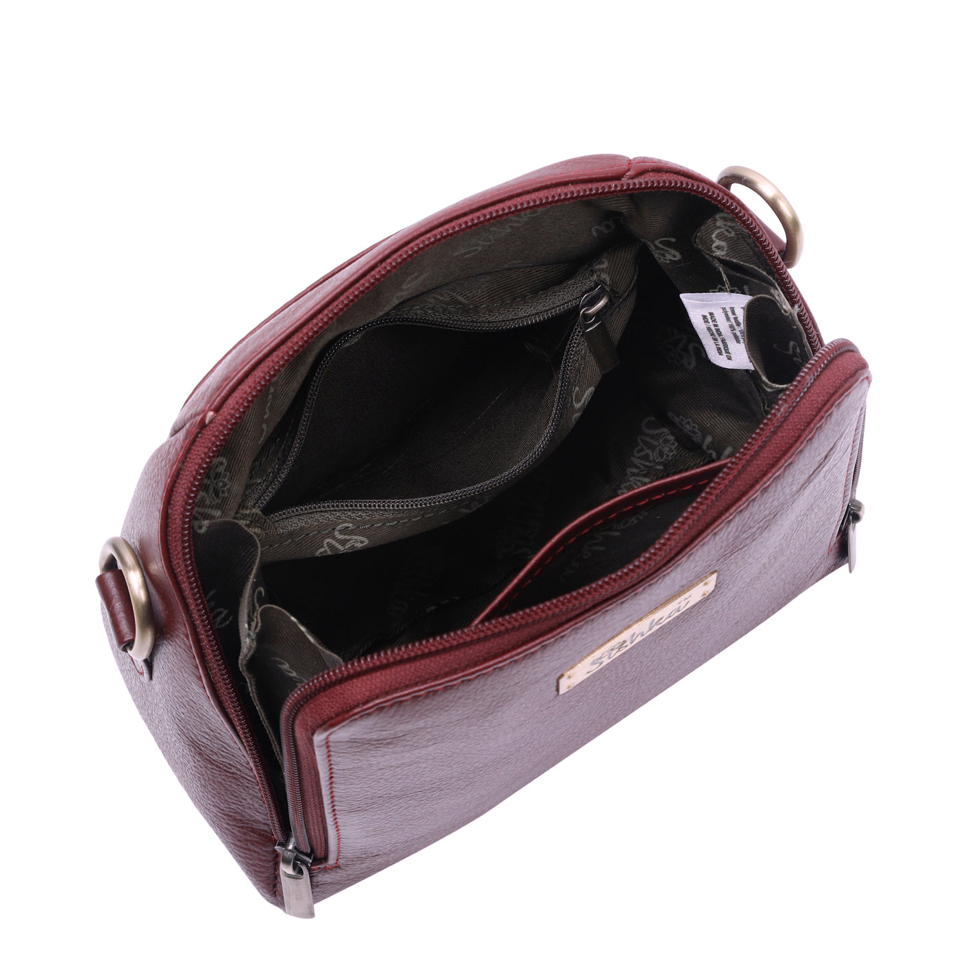 Wholesale Women's Cherry Red Genuine Leather Crossbody Bag | Travel, Shopping & Daily Use.