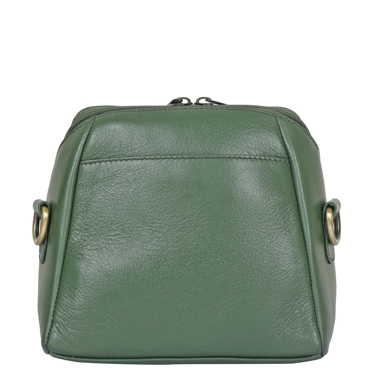 Women Olive Genuine Leather Crossbody Handbag – Premium Shoulder Bag