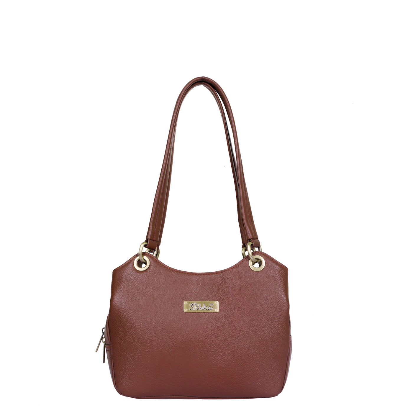 Brown Genuine Leather Satchel Bag – Women’s Tote Purse & Handbag