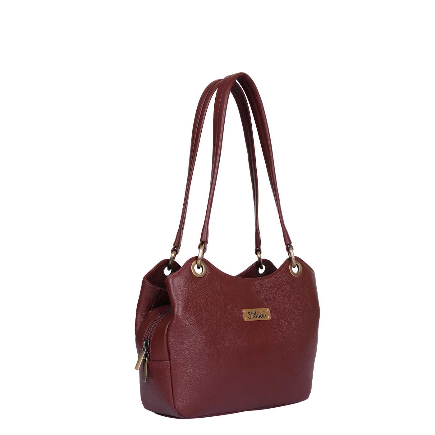 Cherry Red Genuine Leather Shoulder Bag Wholesale for Women – Designer Tote Handbag