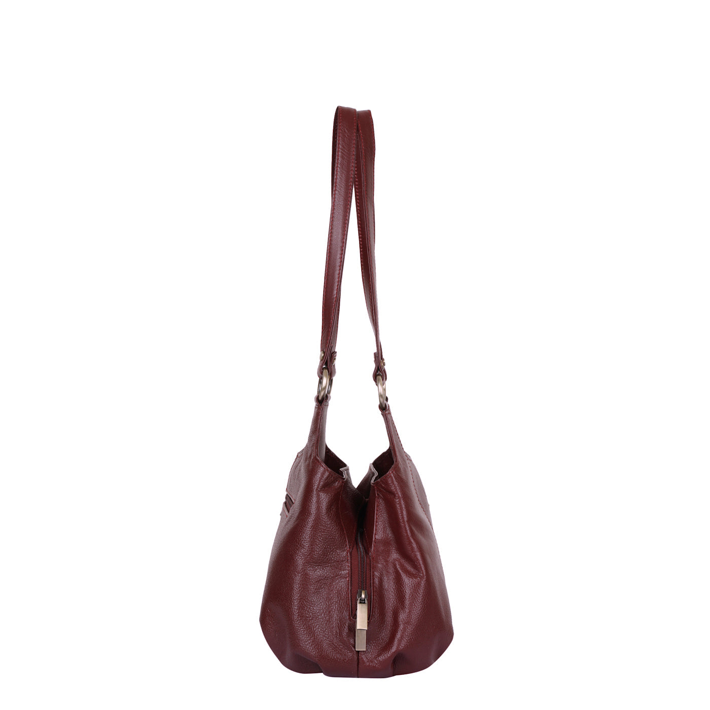 Wholesale Cherry Red Genuine Leather Satchel Shoulder Bag For women | Daily Use, Travel, Trips