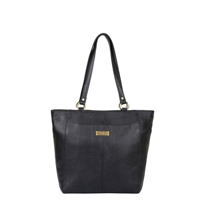 Black Genuine Leather Tote Shoulder Bag Wholesale for Women | Daily Use