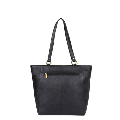 Black Genuine Leather Tote Shoulder Bag Wholesale for Women | Daily Use