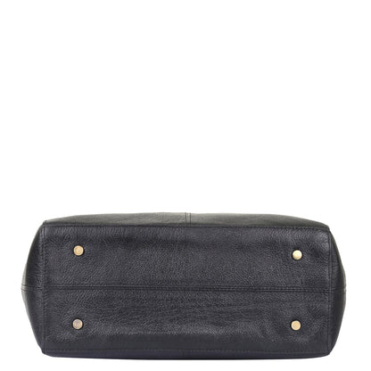 Black Genuine Leather Tote Shoulder Bag Wholesale for Women | Daily Use