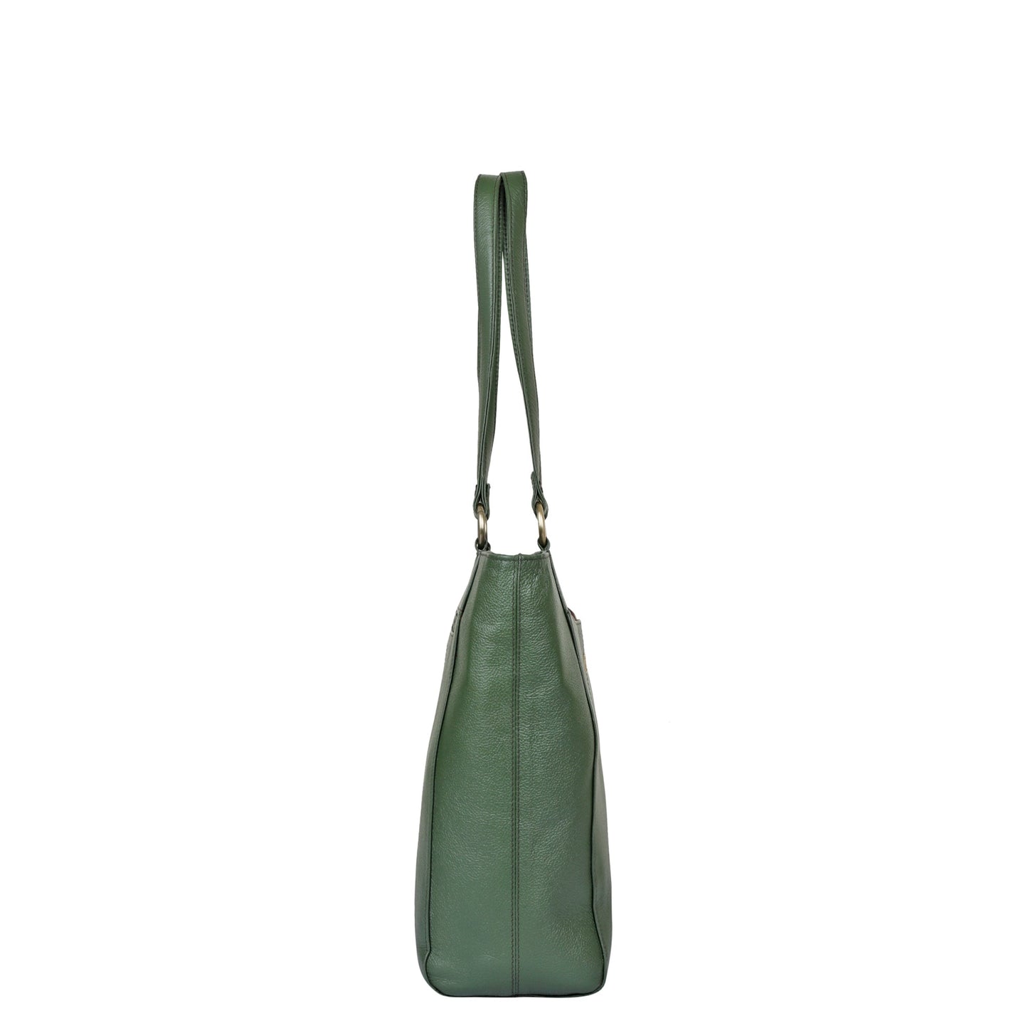 Olive Genuine Leather Tote Shoulder Bag Wholesale for Women | Daily Use