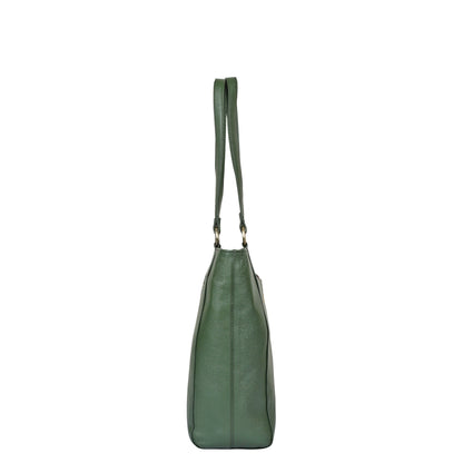 Olive Genuine Leather Tote Shoulder Bag Wholesale for Women | Daily Use