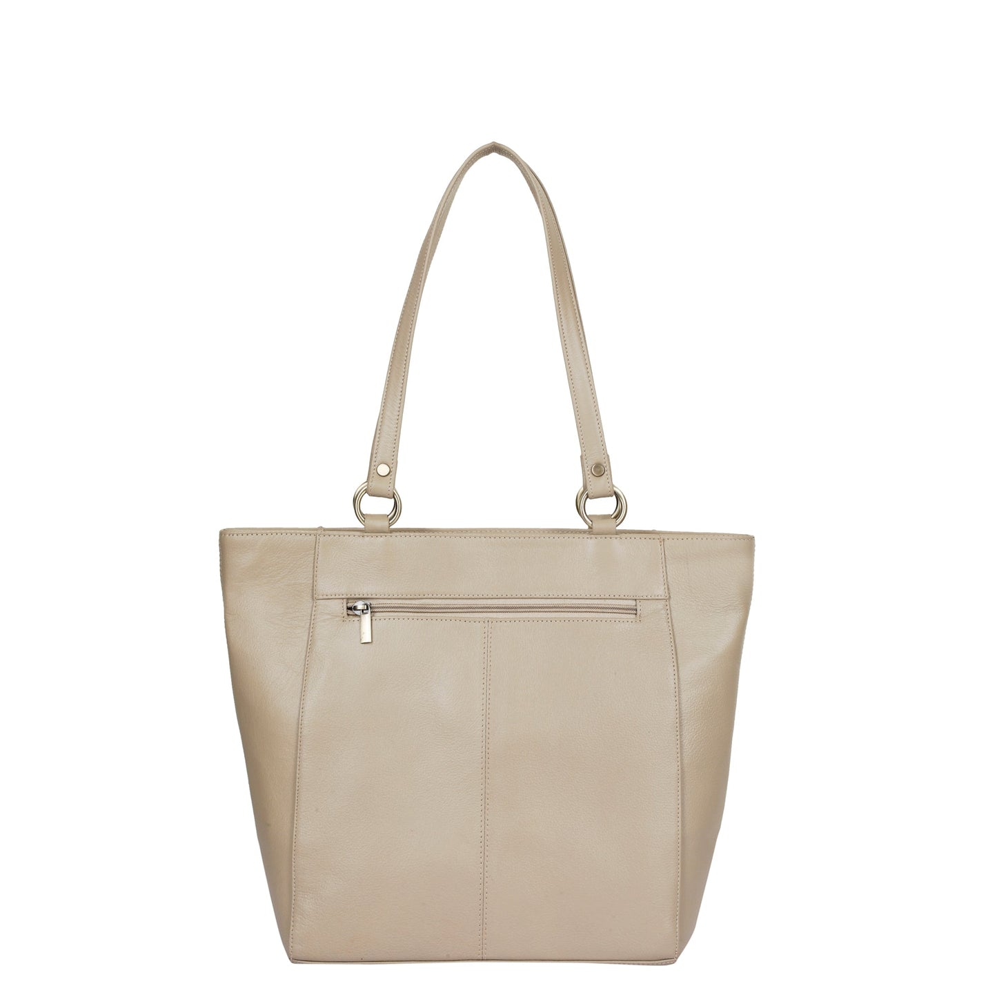 Taupe Genuine Leather Tote Shoulder Bag Wholesale for Women