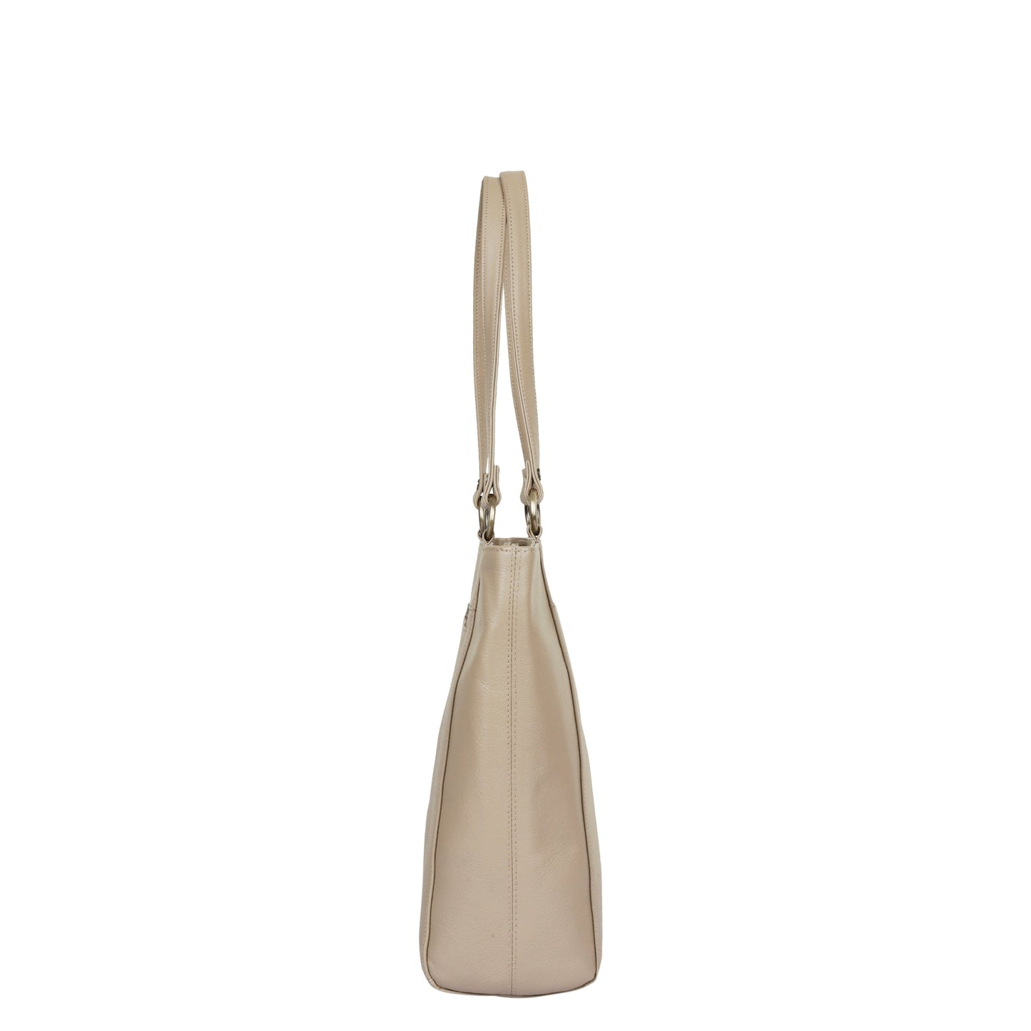 Taupe Genuine Leather Tote Shoulder Bag Wholesale for Women