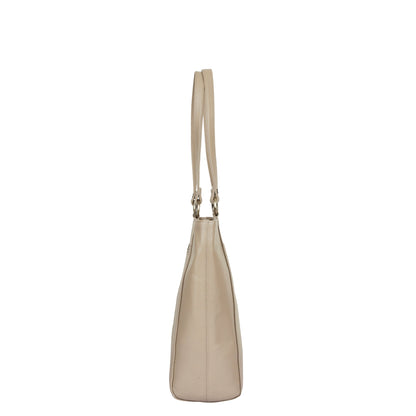 Taupe Genuine Leather Tote Shoulder Bag Wholesale for Women