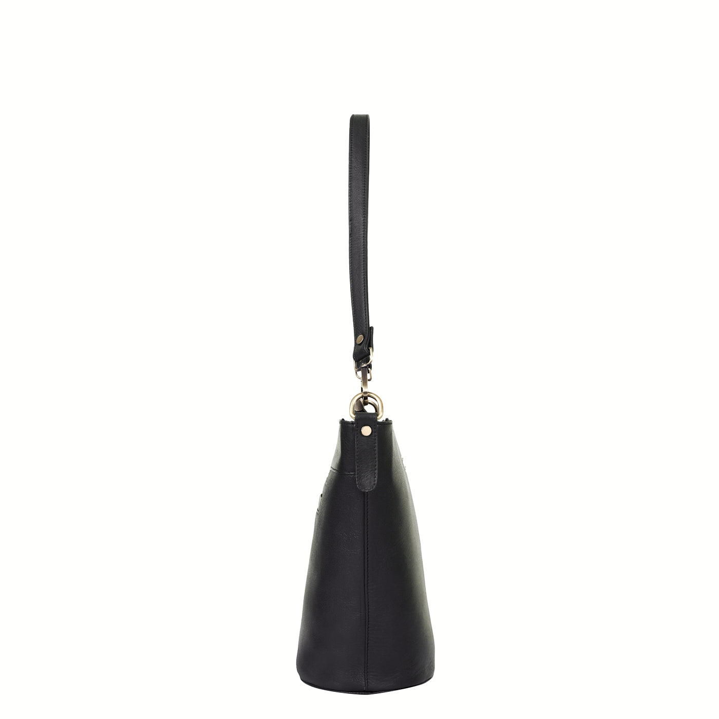 Black Genuine Leather Bucket Hobo Crossbody Bag Wholesale for Women – Office, Event & Travel