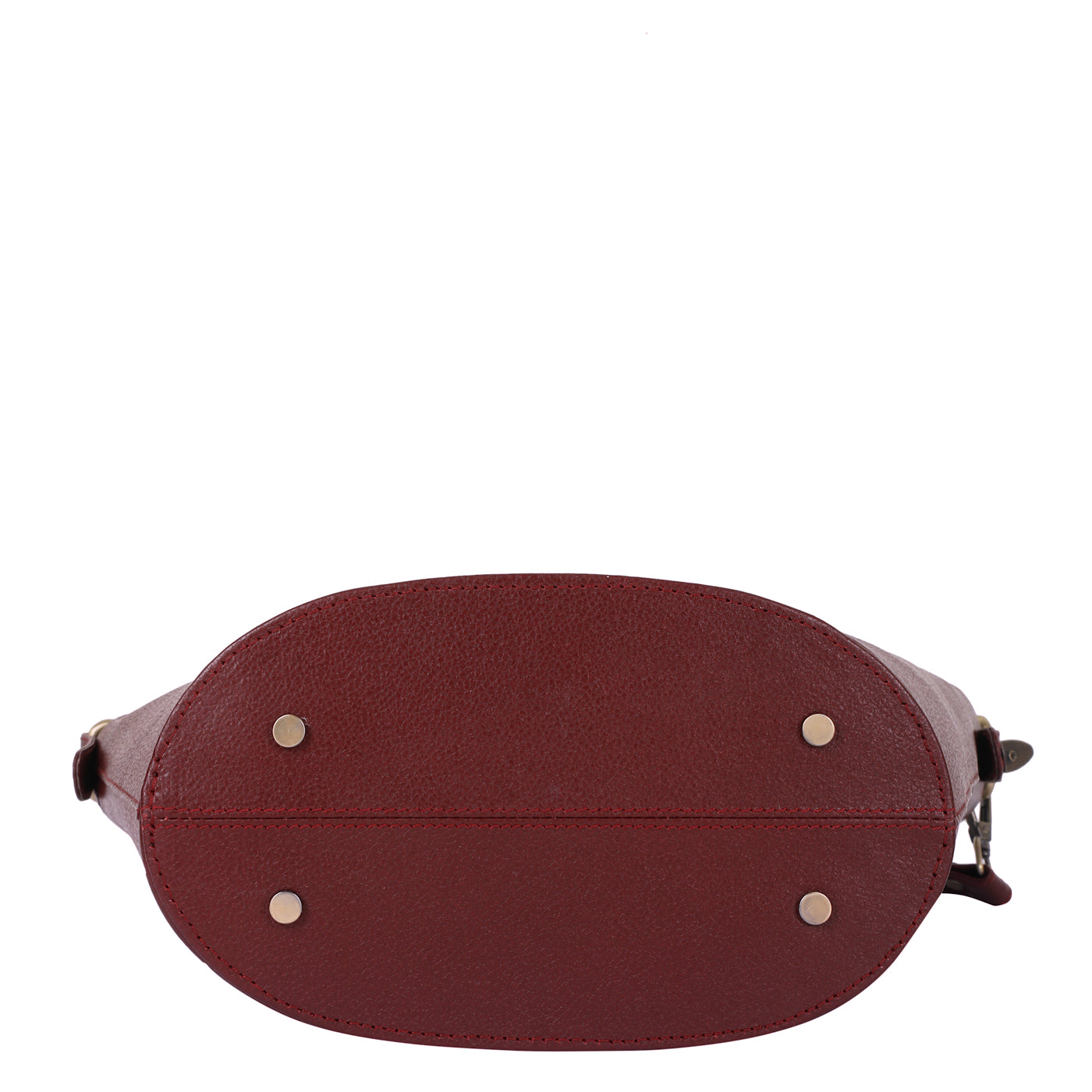 Cherry Red Genuine Leather Bucket Hobo Bag – Women’s Shoulder Tote Purse